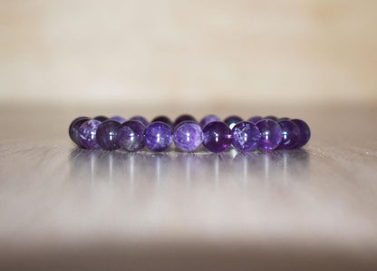 8mm Amethyst Bracelet