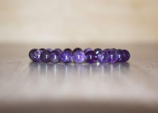 8mm Amethyst Bracelet