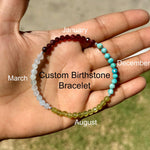 Custom Birthstone Bracelet for Women