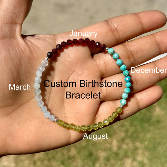 Custom Birthstone Bracelet for Women