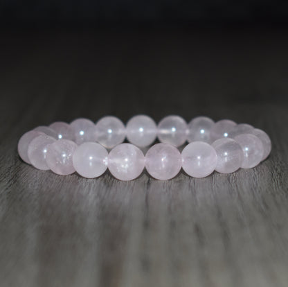 10mm Rose Quartz Bracelet for Women