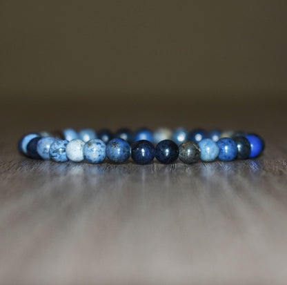 6mm Old Blue Sodalite Bracelet