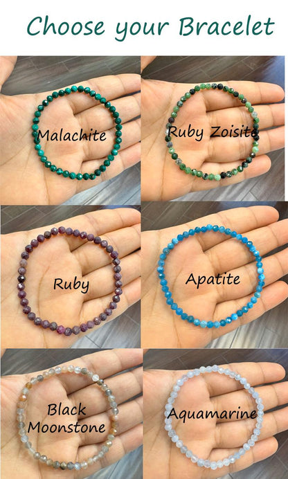 4mm Ruby Bracelet for Women