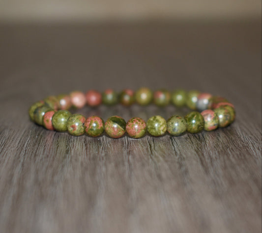 6mm Unakite Bracelet