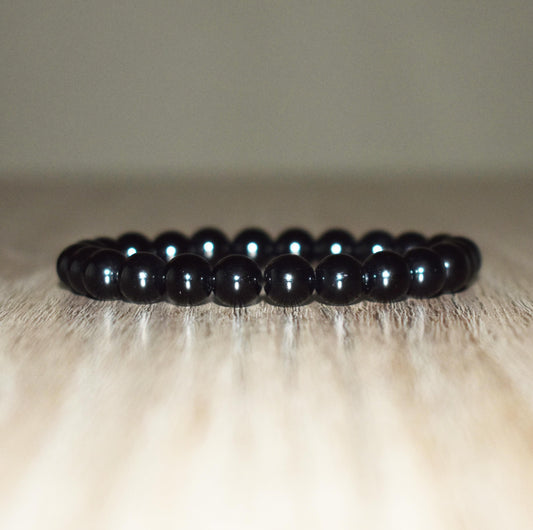 8mm Black Tourmaline Bracelet for Women and Men Bracelet