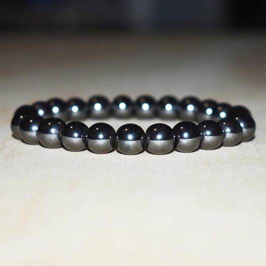 8mm Hematite Bead Bracelet Man