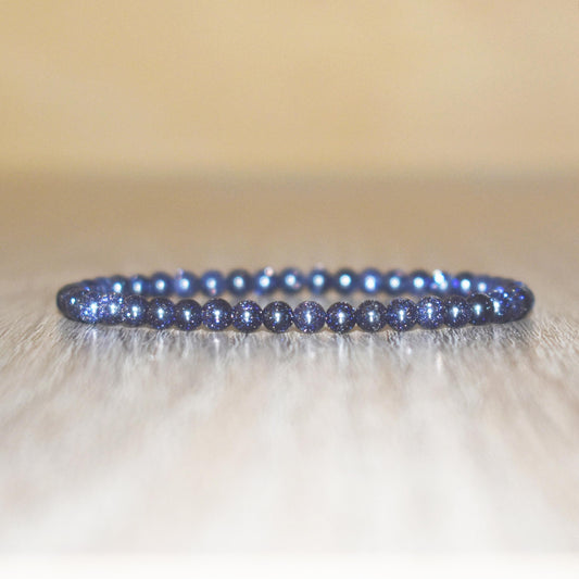 4mm Blue Sandstone Bracelet