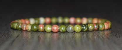 4mm Unakite Bracelet